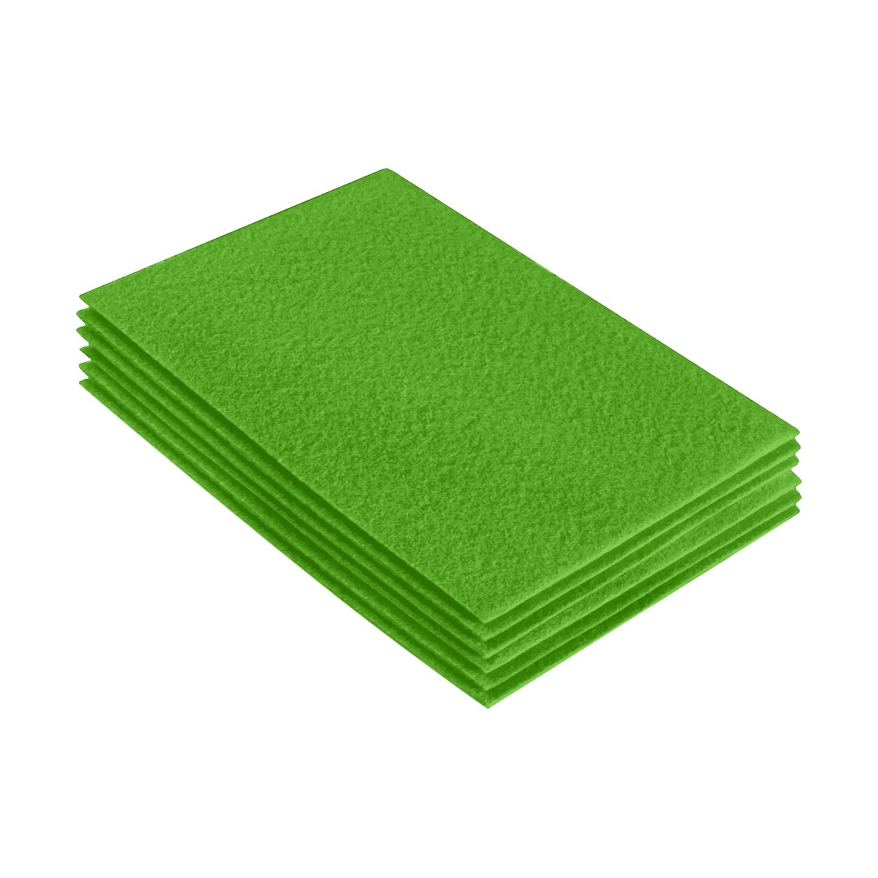 FabricLA Acrylic Felt Sheets for Crafts - Precut 9" X 12" Inches (20 cm X 30 cm) Felt Squares - Use Felt Fabric Craft Sheets for DIY, Costume, and Decoration | Lime - 6 Pieces